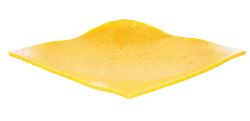 Premium cheddar cheese slice