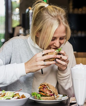 CHAR Burger takeaway packaging in SYDNEY
